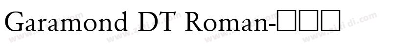 Garamond DT Roman字体转换